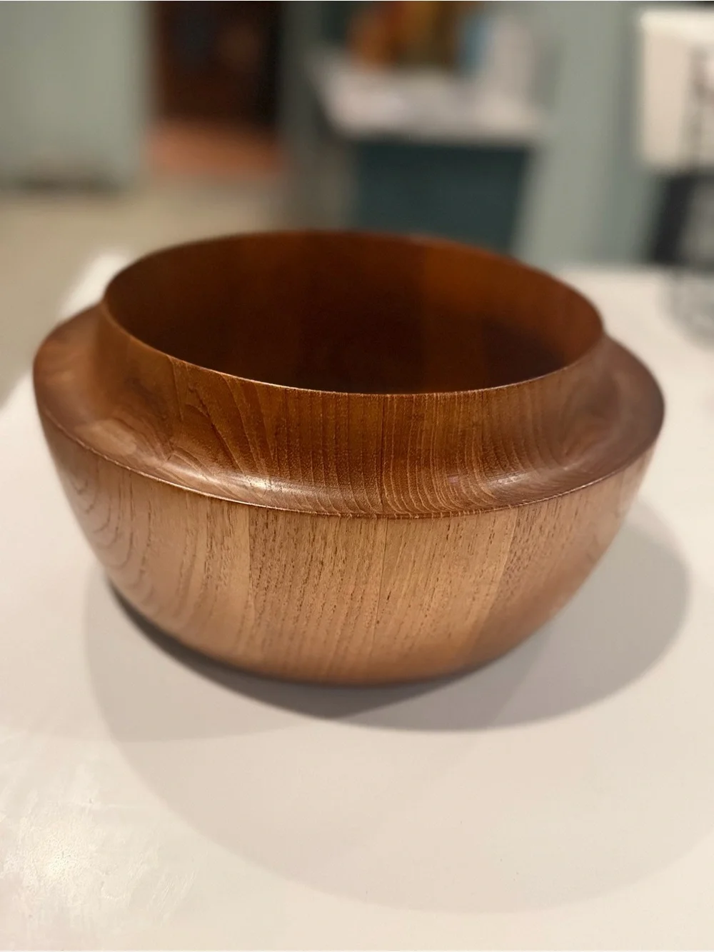 Vintage Scanform Denmark Teak Salad Bowl Danish Modern Henning Koppel